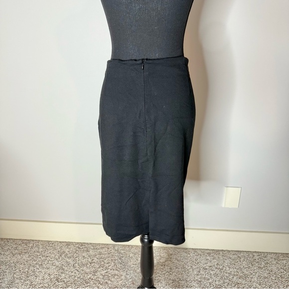KATIES Black Plus Size Jersey Knit Skirt Metal Grommet Details Size 2XL - Picture 8 of 11